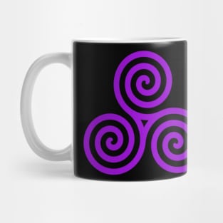 Purple Celtic Triple Spiral Mug